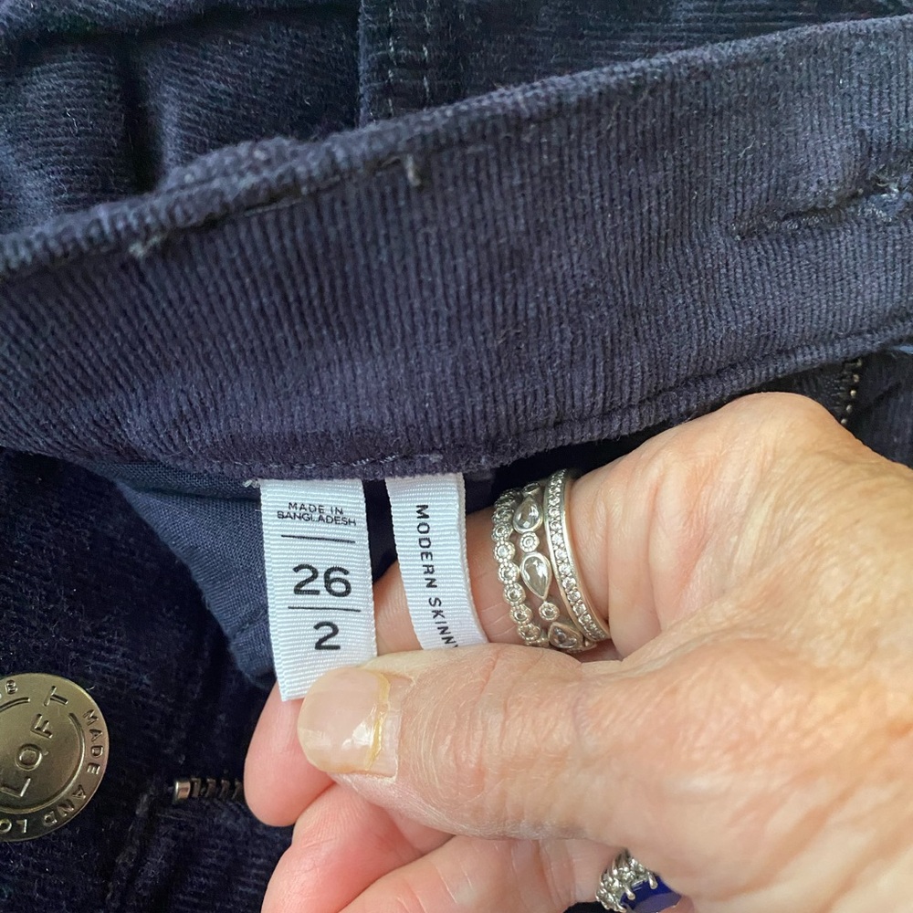 LOFT Pants Collection in Light Blue, Navy,Corduroy and Light Gray Size 2
